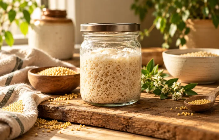 Rustic Fermentation Jar Still Life